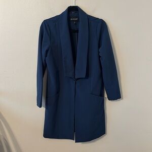 Betabrand Travel Long Line Blazer